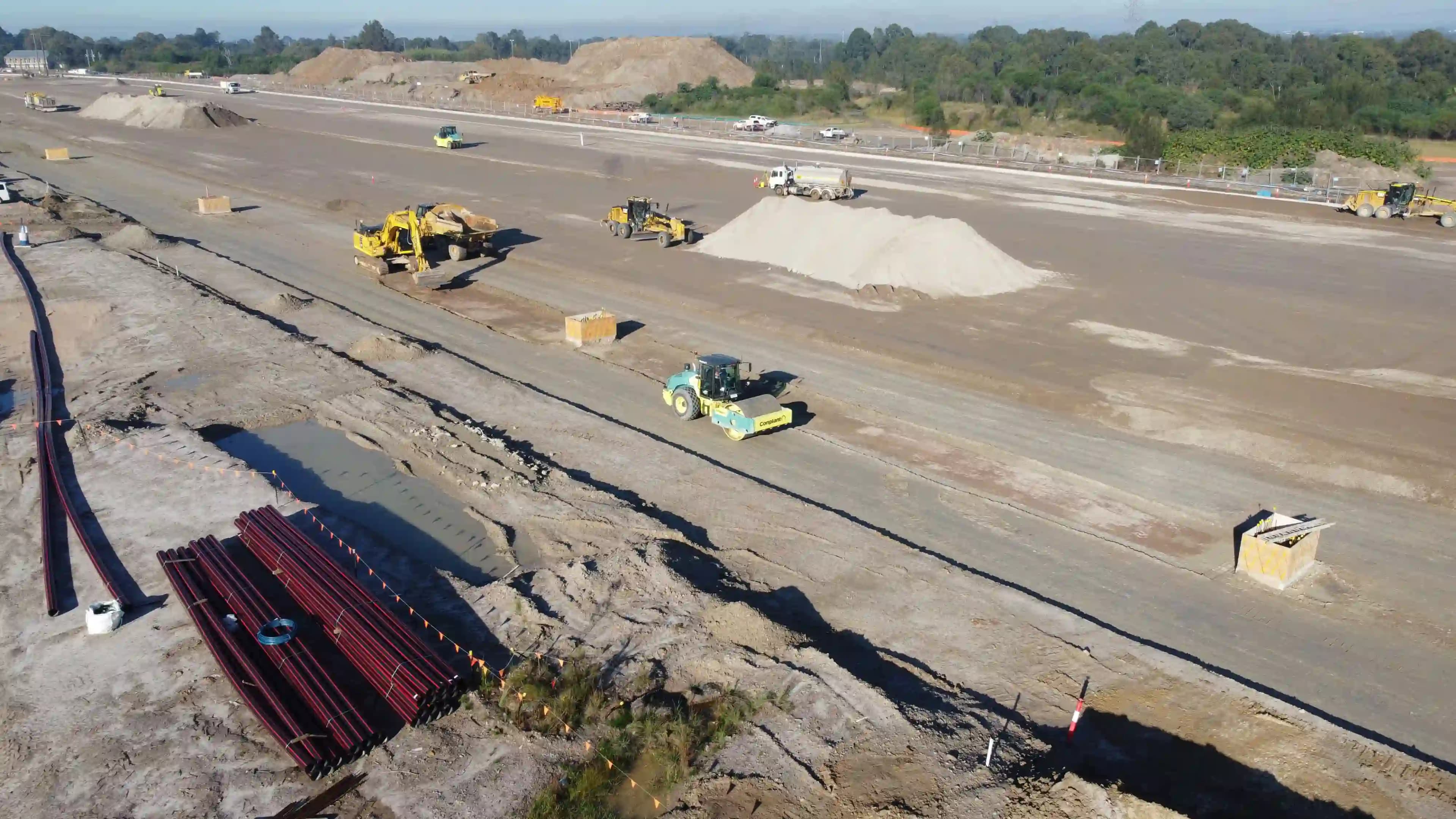 St Mary's Rail Freight Terminal Construction